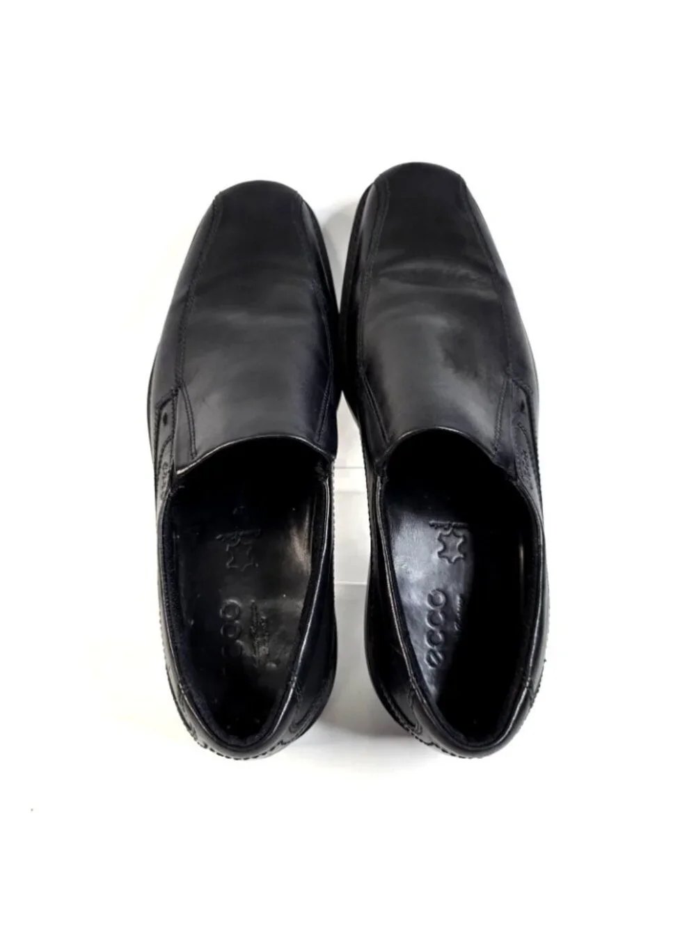 Ecco New Jersey Slip On Black Loafers Men's Size 13